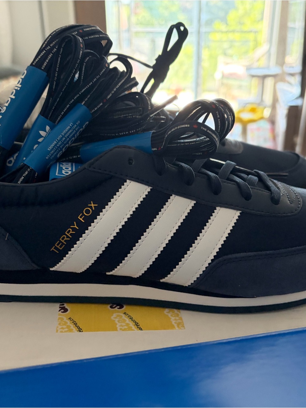 ADIDAS ORION TERRY FOX SNEAKERS, size 10.5 C ( 2 pairs available)